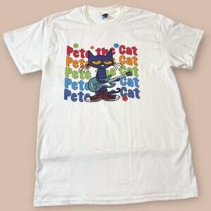 LIKE NEW PETE THE CAT TEE SIZE MEDIUM